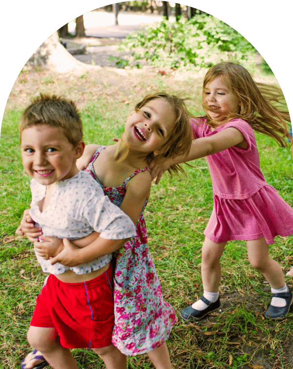 Children having fun outdoors