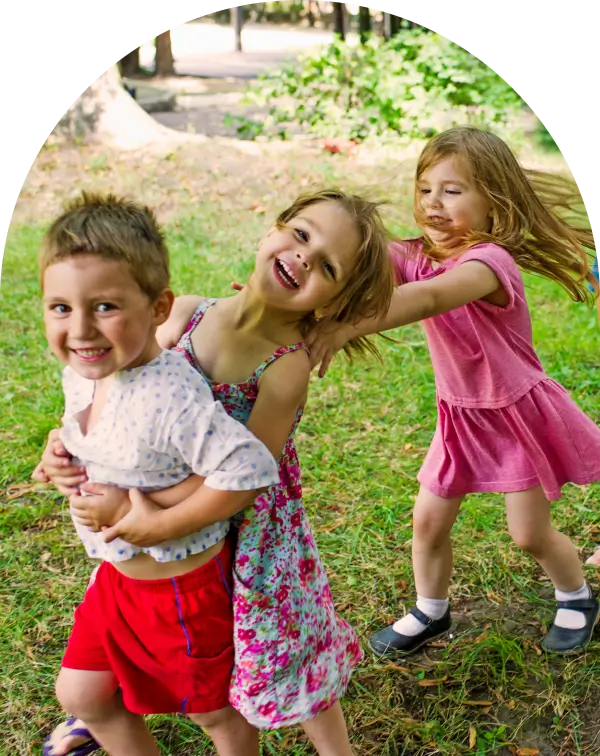 Children having fun outdoors